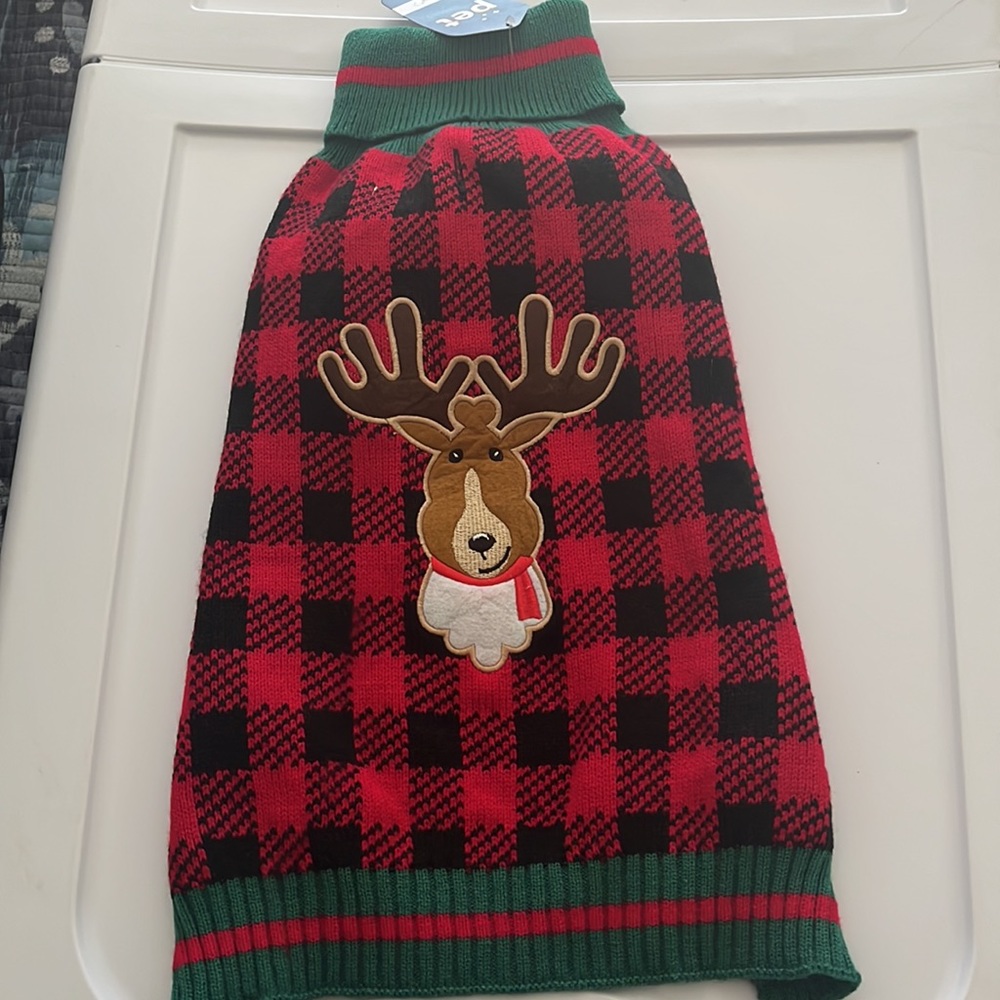 NWT Fashion Sweety Puppy Dog Ribbed Knit Sweater Knitwear Turtleneck